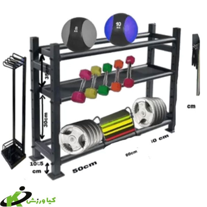 Dumbbell rack and sports accessory model kv201